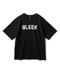 BLEEK 기본 로고 오버핏 반팔티 블랙